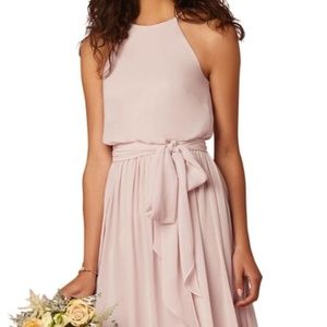 BHLDN Alana Blush Bridesmaids Dress